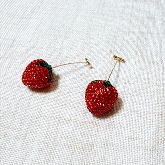Strawberry earrings N529 - Picture 2 of 4